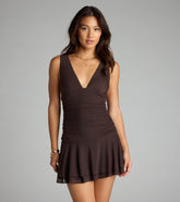 Lowkey Luxe V-Neck Mini Dress