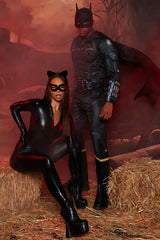 Cat Fight 5 Piece Costume Set - Black