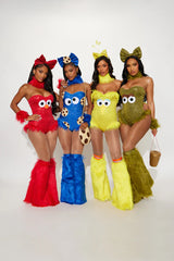 Friendly Street Creature 5 Piece Costume Set - Red
