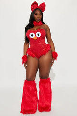 Friendly Street Creature 5 Piece Costume Set - Red