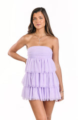 Birthday Girl Lilac Mini Party Dress