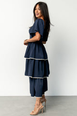 Madrid Tiered Dress | Navy