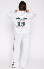 Lucky Thirteen Charise Wide Leg Sweatpants Grey Marle