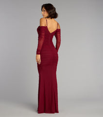 Lindsey Pearl Cold Shoulder Mermaid Formal Dress