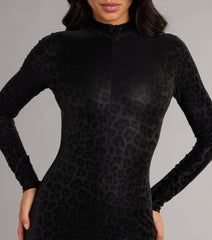 Midnight Mischief Leopard Print Catsuit