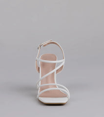 Flirt Mode Activated Strappy Block Heels