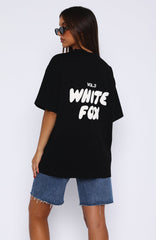 Offstage Back Graphic Oversized Tee Black