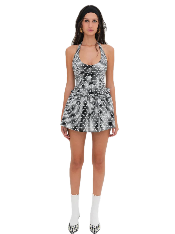 Janice Halter Mini Dress