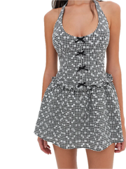 Janice Halter Mini Dress