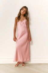 Girls Cilona Satin Maxi Dress