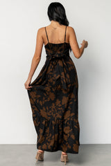 Regan Tank Maxi Dress | Espresso Print