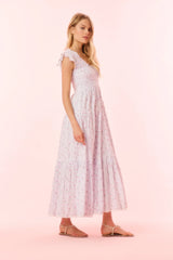 Chessie Cotton Floral Maxi Dress